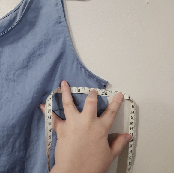 Chico's Blue Lace Trim Tank Top! - Picture 4 of 5